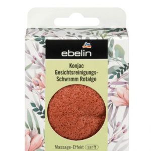 ebelin Konjac Gesichtsreinigungs-Schwamm Rotalge, 1 St