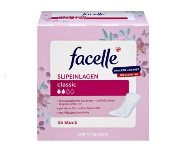 facelle Slipeinlagen classic, 55 Stück
